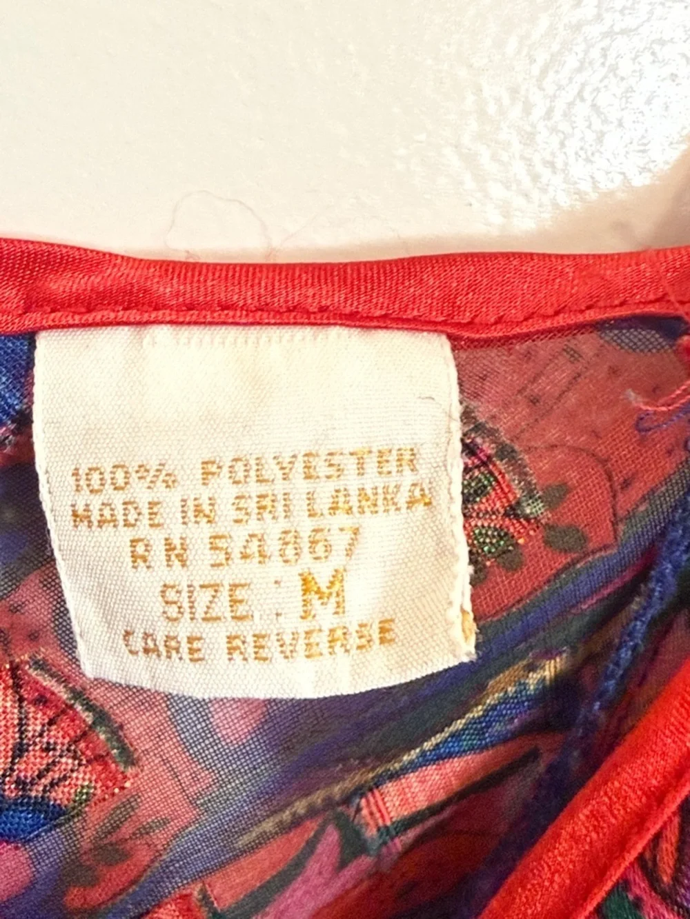 Victoria's Secret Sheer Paisley Teddy Red-Multicolor Print Vintage Sz Med - Picture 3 of 15